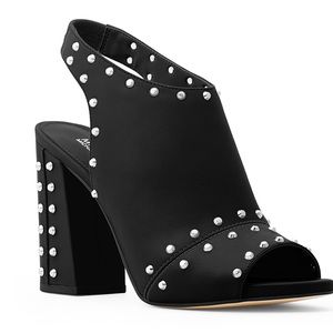 Michael Kors Astor Leather Slingback Block Heel